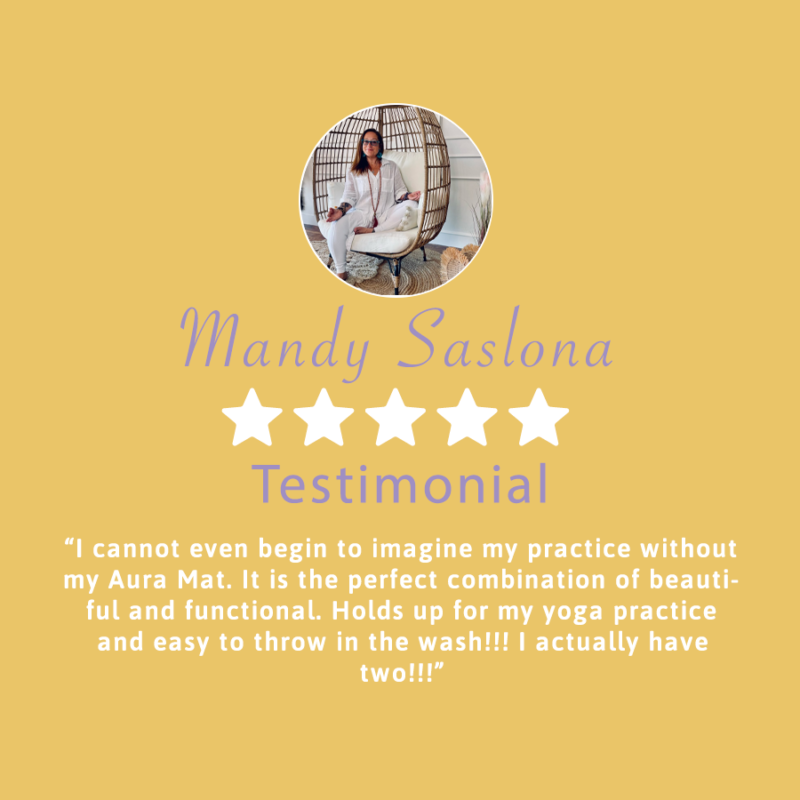 Google Review for Authentic Ayurveda Yoga Mats by aura mat™ Mandy Saslona